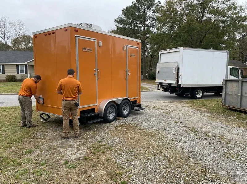 Multi-Stall Mobile Restroom Trailers in Goldsboro, NC